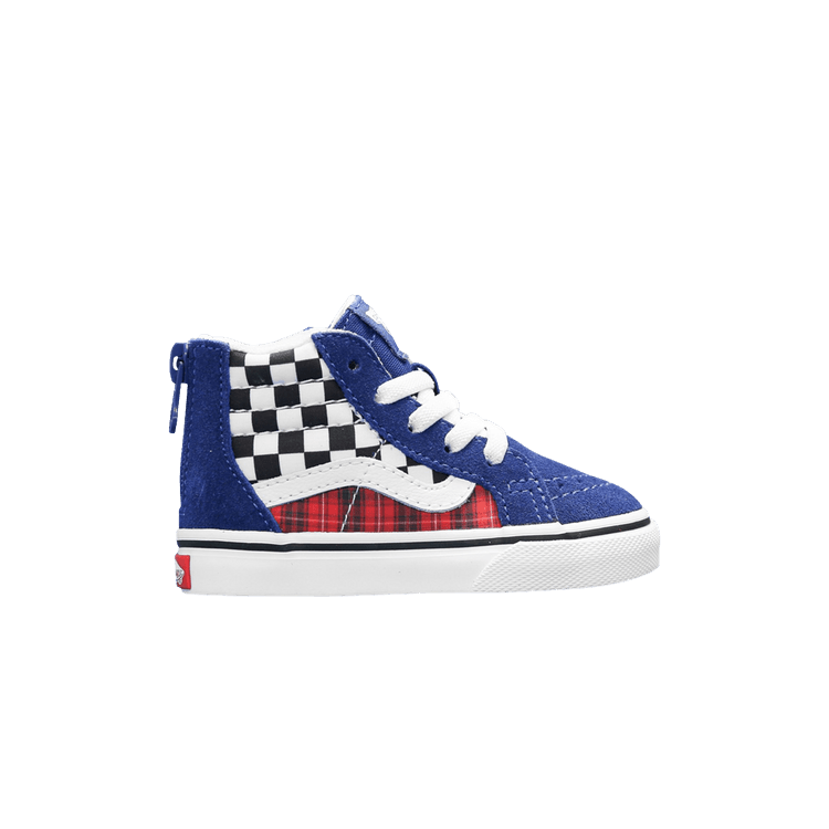 Sk8-Hi Zip Toddler 'Plaid Checkerboard'