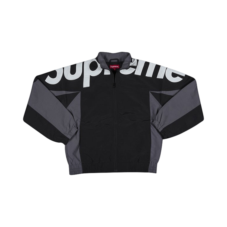 Supreme Shoulder Logo Track Jacket 'Black' | GOAT