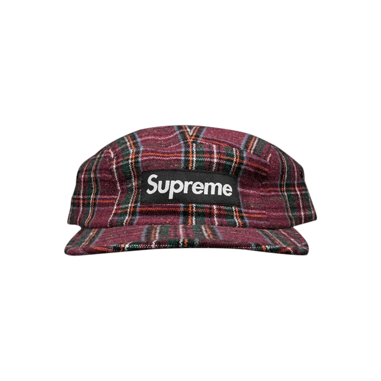 Supreme Wool Plaid Camp Cap 'Multi' | GOAT