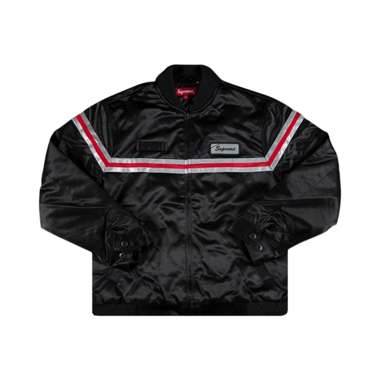 Supreme Reflective Zip Hooded Jacket Black L コート、アウター