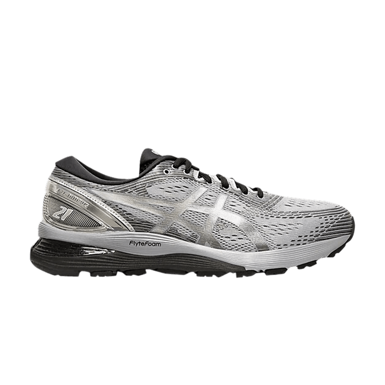 Asics gel nimbus 21 grey silver shop