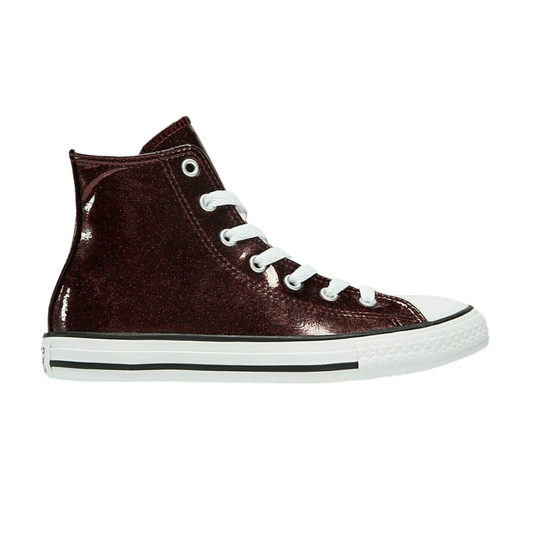 Chuck Taylor All Star High GS 'Glitter Dark Burgundy'