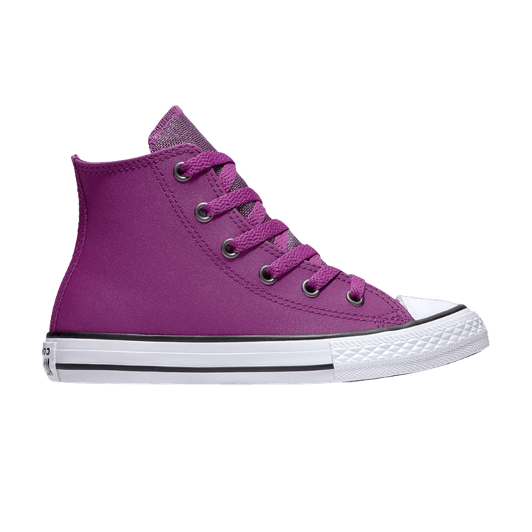 Chuck Taylor All Star High GS 'Graphite Glitter - Icon Violet'