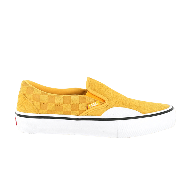 Slip-On Pro 'Hairy Suede - Banana Checker'