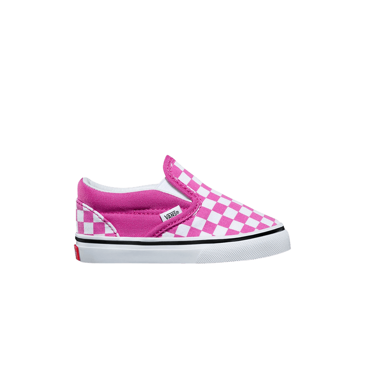 Classic Slip-On Toddler 'Checkerboard - Raspberry Rose'