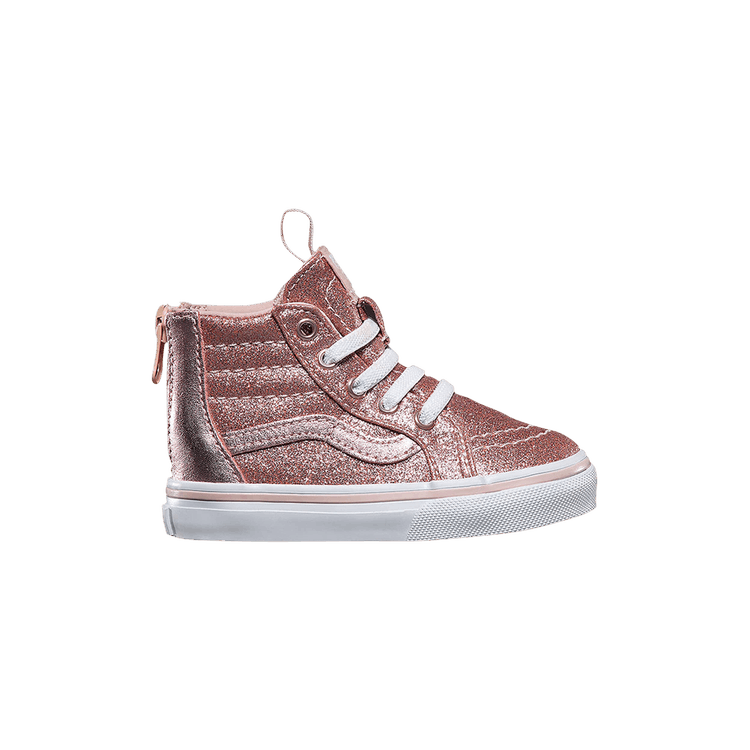 Sk8-Hi Zip Toddler 'Glitter Metallic Blush'