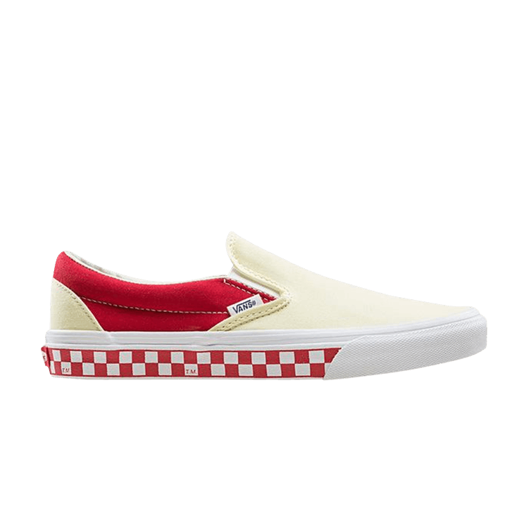 Classic Slip-On 'Checker - Racing Red'