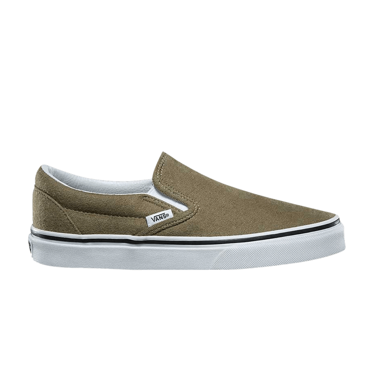 Classic Slip-On 'Cotton Hemp - Dusky Green'