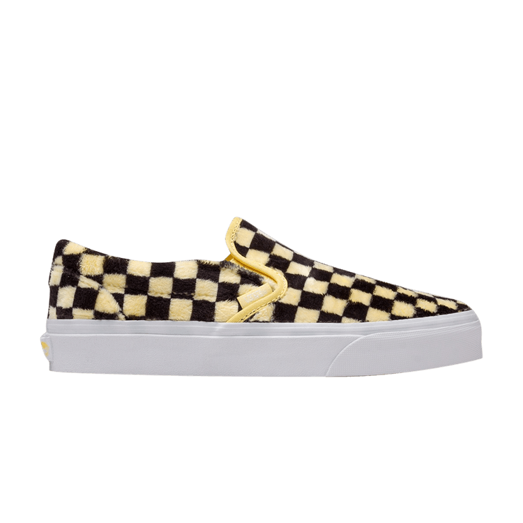 Classic Slip-On 'Furry Checkerboard - Sunshine'