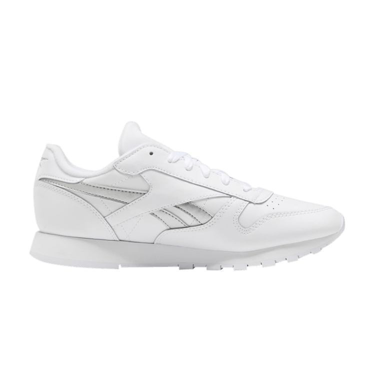 Wmns Classic Leather 'White Silver Metallic'