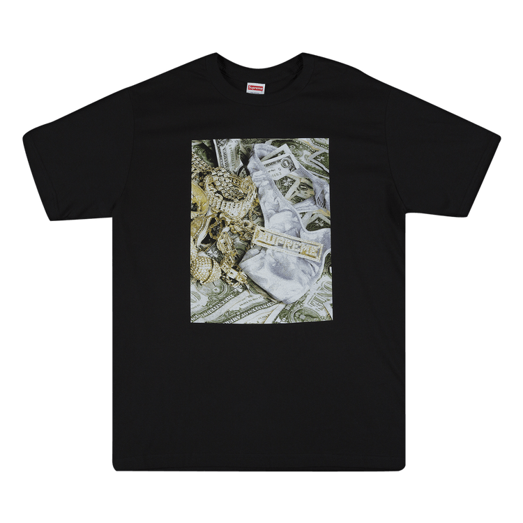 Supreme Bling Tee 'Black' | GOAT