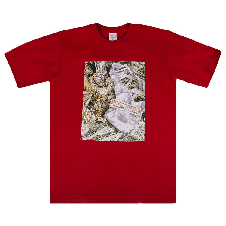 Supreme Bling Tee 'Red' | GOAT