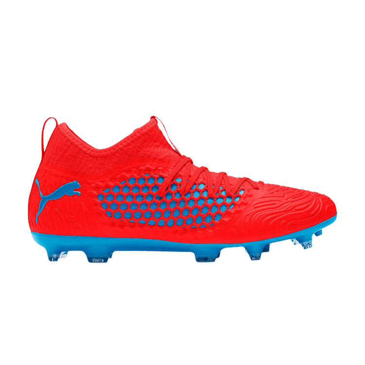 Puma Future 19.3 Netfit FG/AG Red Blast Blue Azur