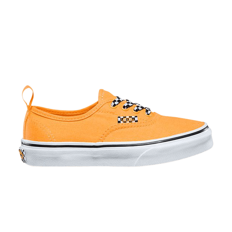 Authentic Elastic Lace Kids 'Check Lace - Orange Pop'