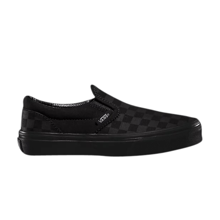 Classic Slip-On Kids 'Checkerboard - Mono Black'