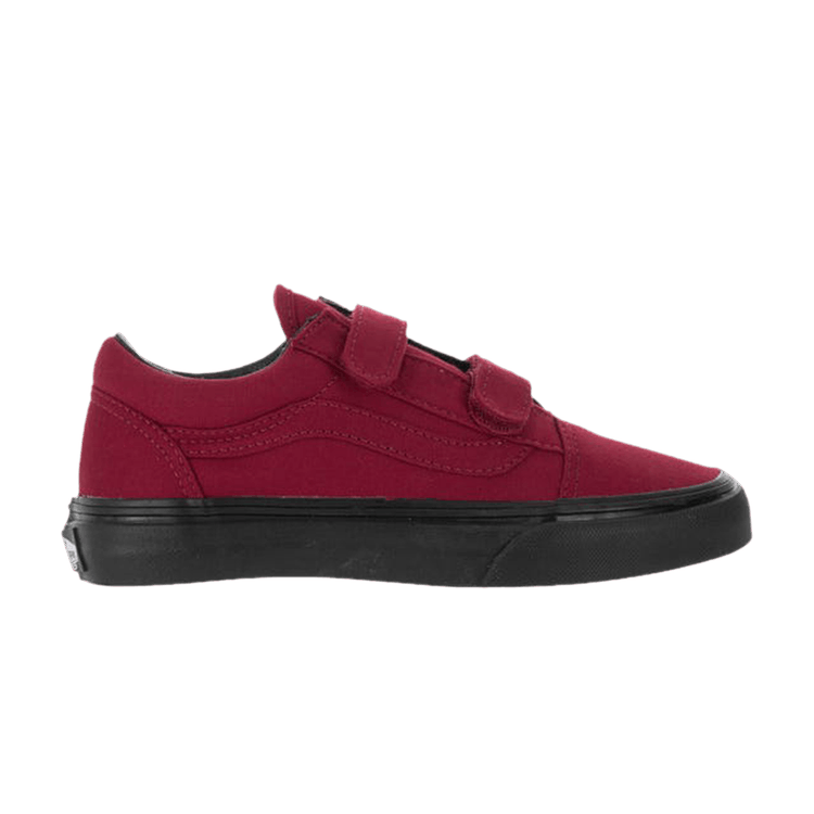 Old Skool V Kids 'Black Sole - Jester Red'