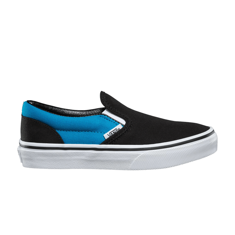 Classic Slip-On Kids 'Black Vivid Blue'