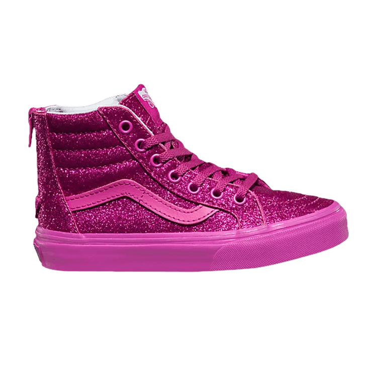 Sk8-Hi Zip Kids 'Shimmer - Magenta'