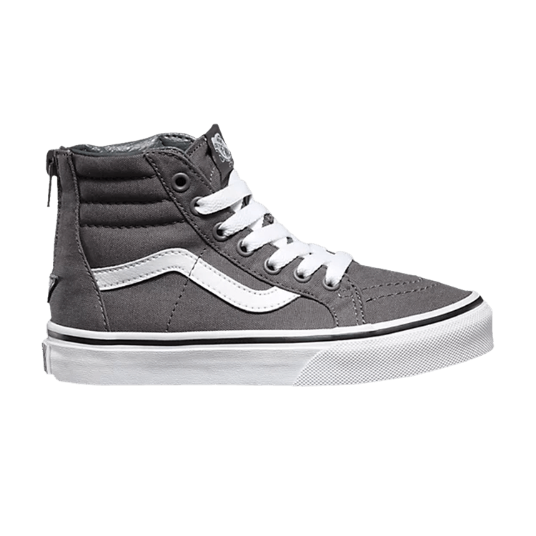 Sk8-Hi Zip Kids 'Pop Check - Pewter'