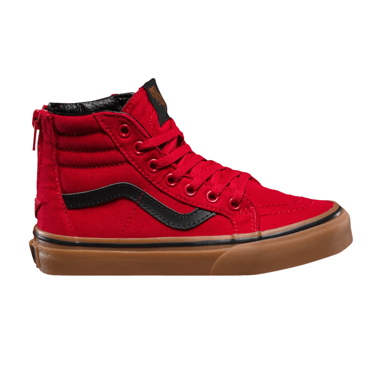 Sk8-Hi Zip Kids 'Racing Red Gum'