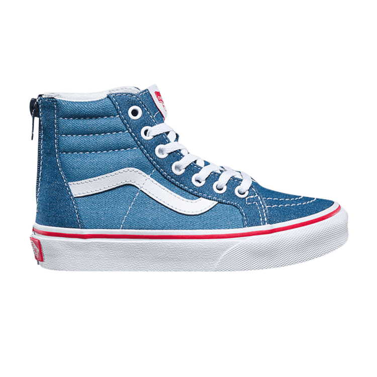 Sk8-Hi Zip Kids 'Denim 2-Tone'