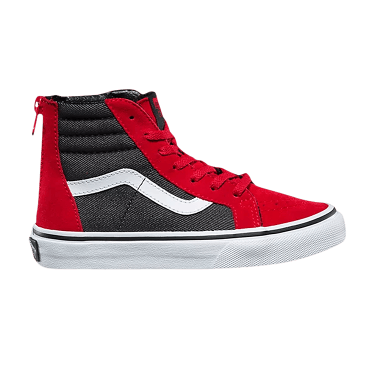 Sk8-Hi Zip Kids 'Suiting - Racing Red'