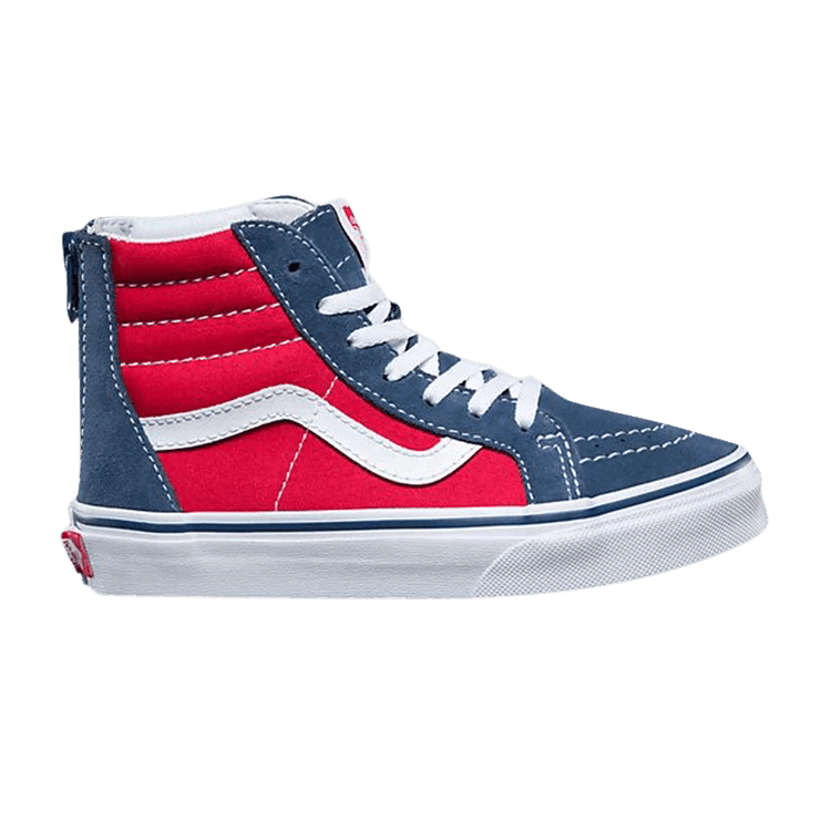 Sk8-Hi Zip Kids 'Tri Pop - Vintage Indigo Red'