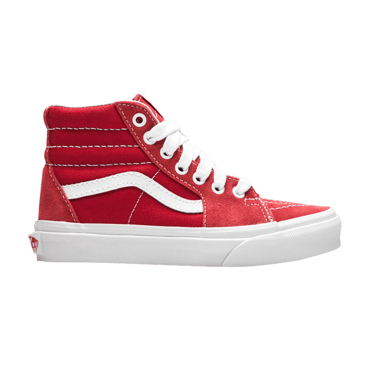 Sk8-Hi Kids 'Varsity Canvas - Racing Red'