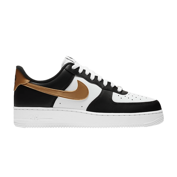 Gold and black nike air force 1 new arrivals