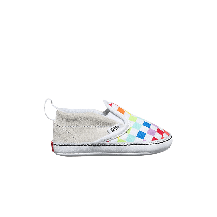 Slip-On V Crib 'Checkerboard - Rainbow'