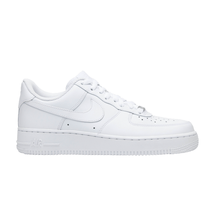 white air force ones with black tick
