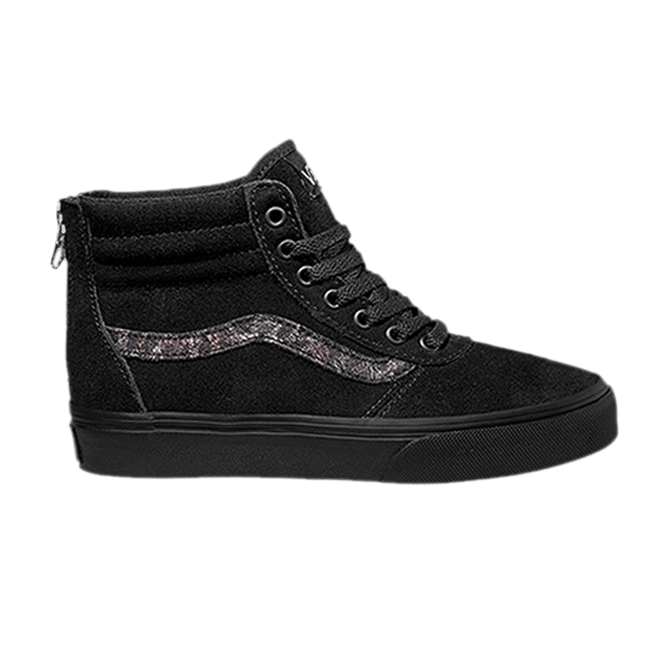 Maddie High Zip Kids 'Cheetah - Black'