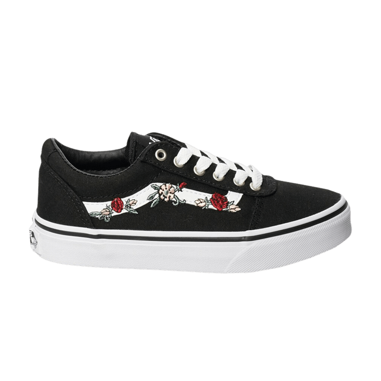 Ward Kids 'Floral Embroidery - Black'