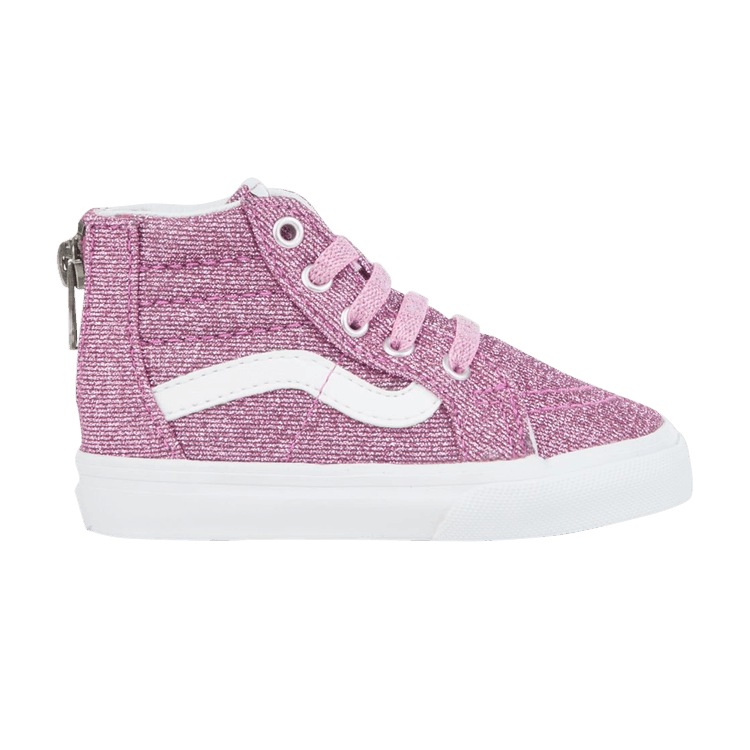 Sk8-Hi Zip Toddler 'Lurex Glitter - Pink'