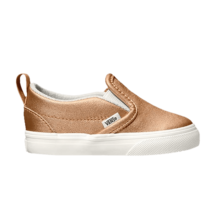 Slip-On V Toddler 'Metallic Leather - Light Copper'