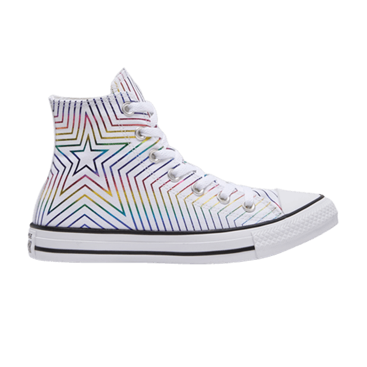 Wmns Chuck Taylor All Star High 'Rainbow Metallic Star'