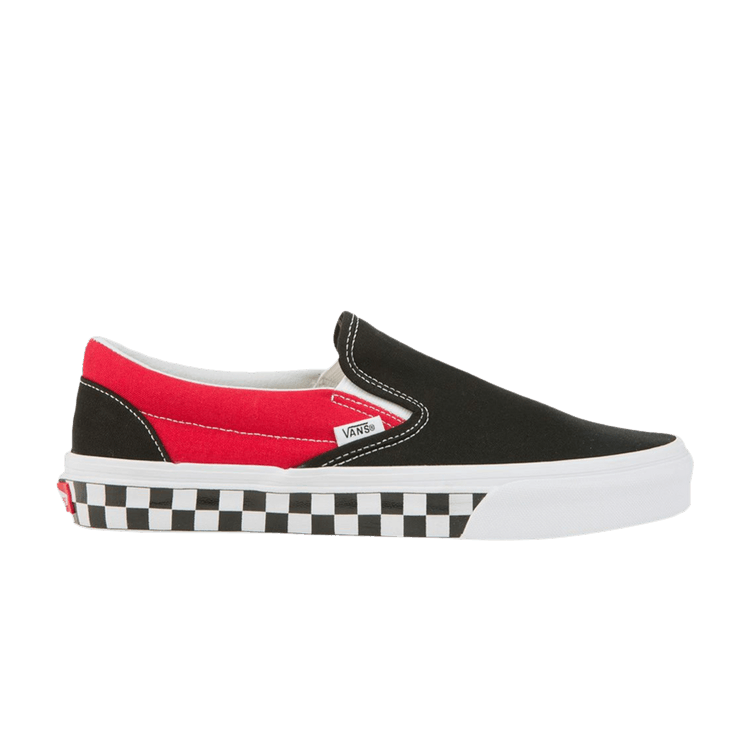 Classic Slip-On 'BMX Checkerboard - Black Racing Red'