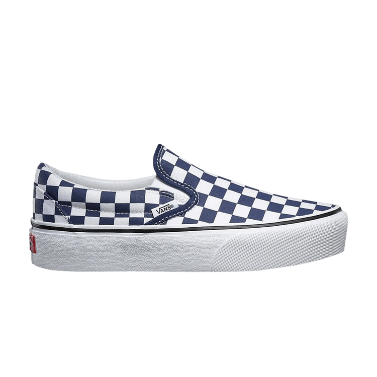 Classic Slip-On Platform 'Checkerboard - Medieval Blue'