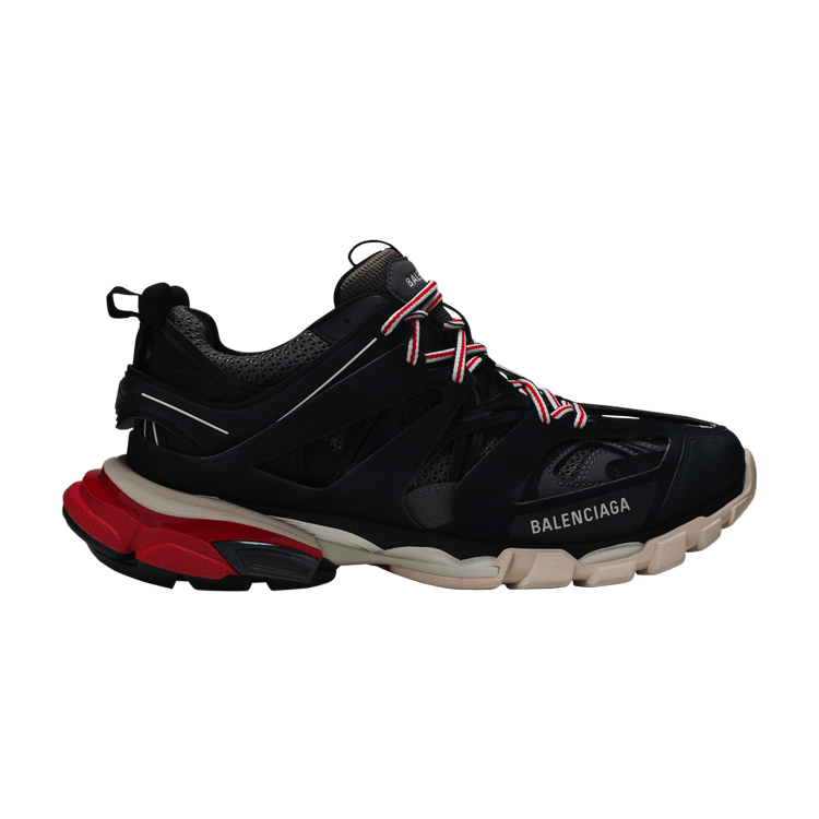 red balenciaga track shoes