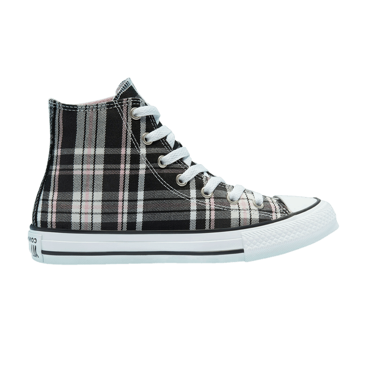 Chuck Taylor All Star High GS 'Mix and Match - Black Pink Plaid'