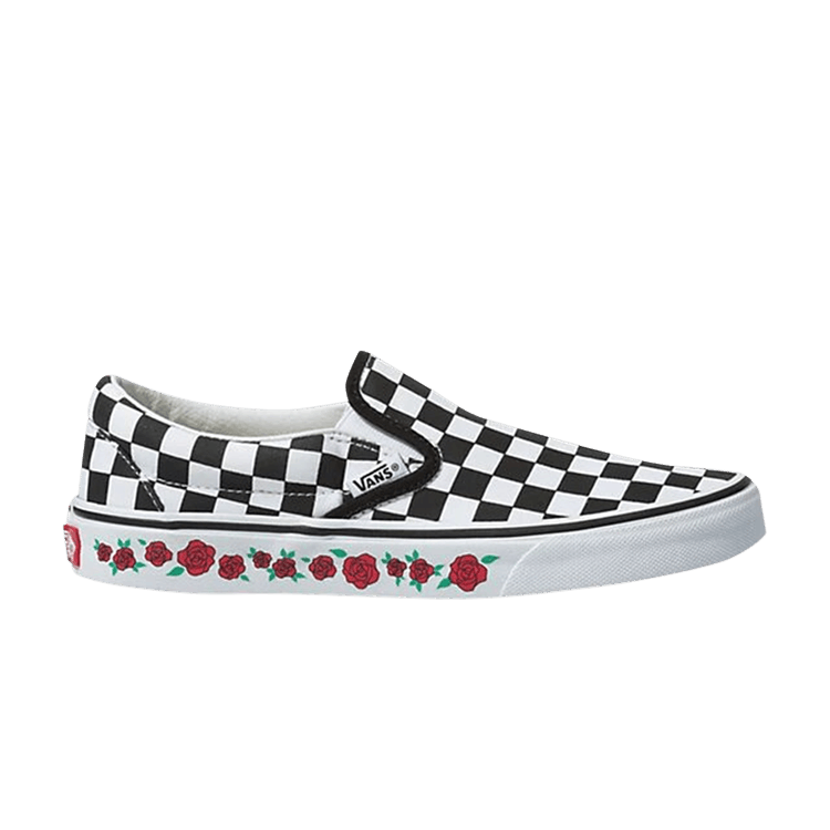 Classic Slip-On 'Checkerboard Rose' Custom