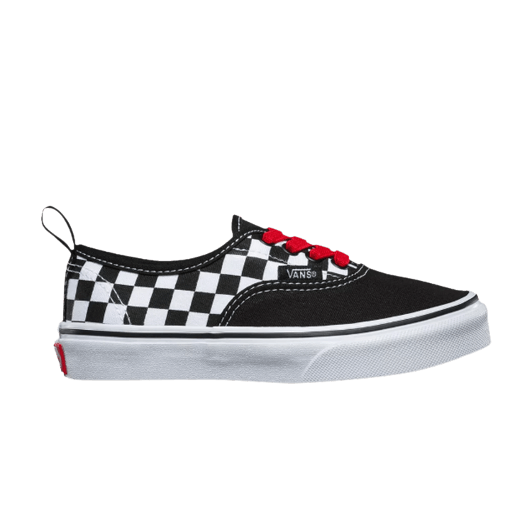 Authentic Elastic Lace Kids 'Checkerboard - Black Red'