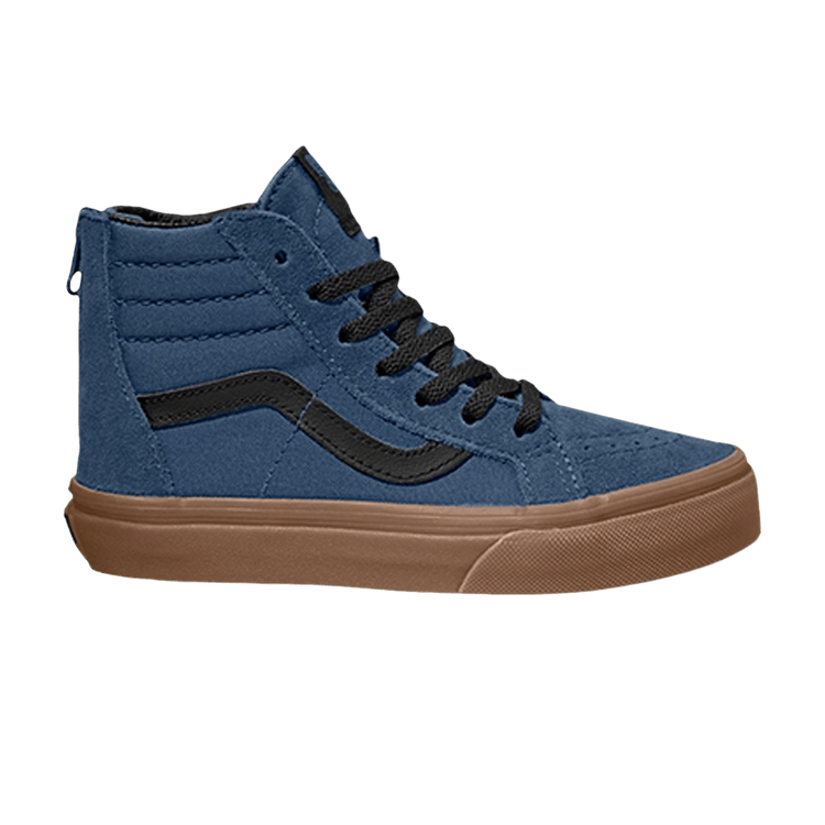 Sk8-Hi Zip Kids 'Gum Outsole - Dark Denim'