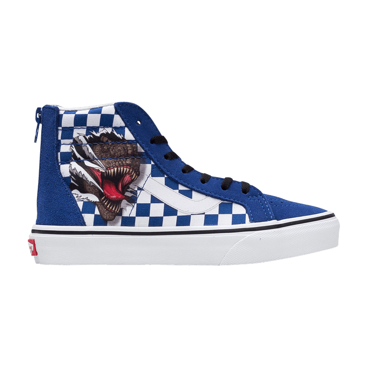 Sk8-Hi Zip Kids 'Checkerboard - Dino'