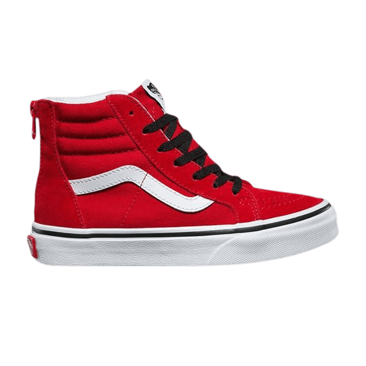 Sk8-Hi Zip Kids 'Pop - Racing Red'