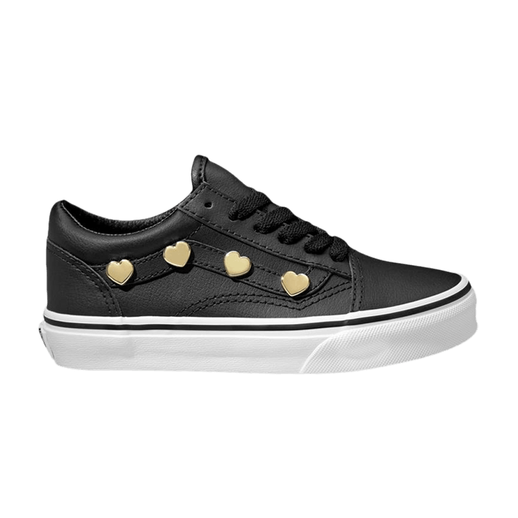 Old Skool Kids 'Heart Studs - Black'