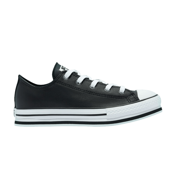 Chuck Taylor All Star Leather EVA Platform Low GS 'Black'