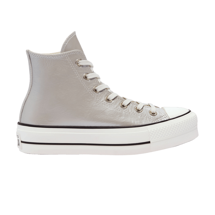 Wmns Chuck Taylor All Star Metallic Classics Platform High 'Silver Egret'