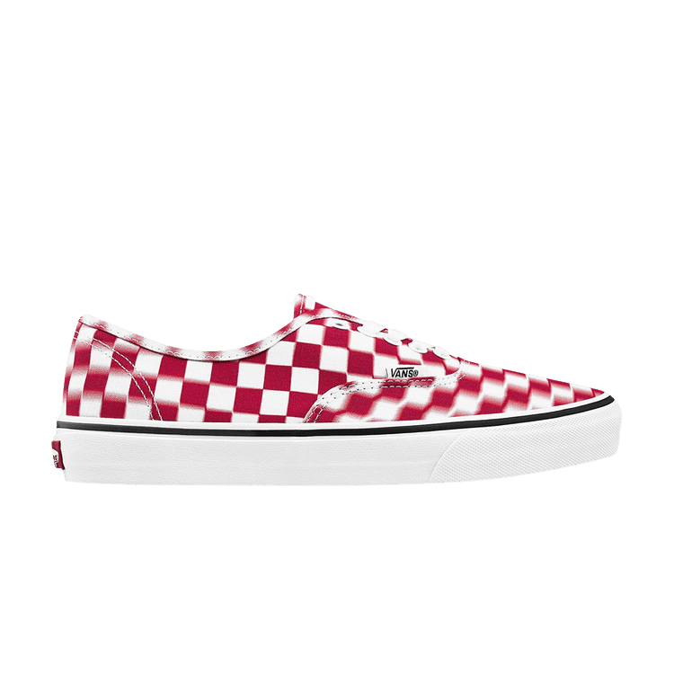 Authentic 'Blur Check - White Red'