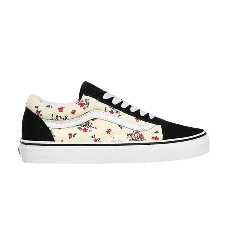 Old Skool 'Ditsy Floral - White'